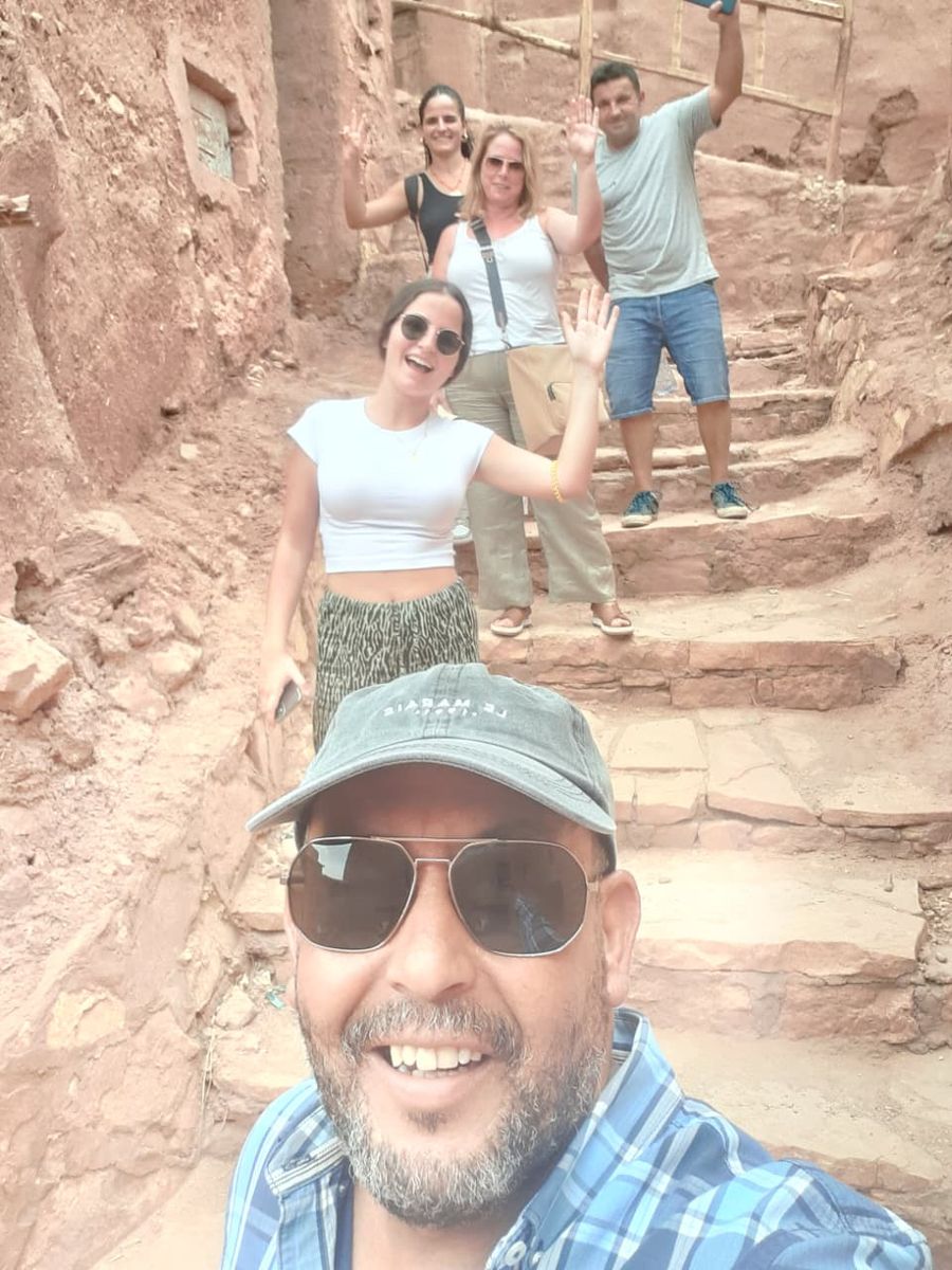 Exploring the ancient stairs of the kasbah