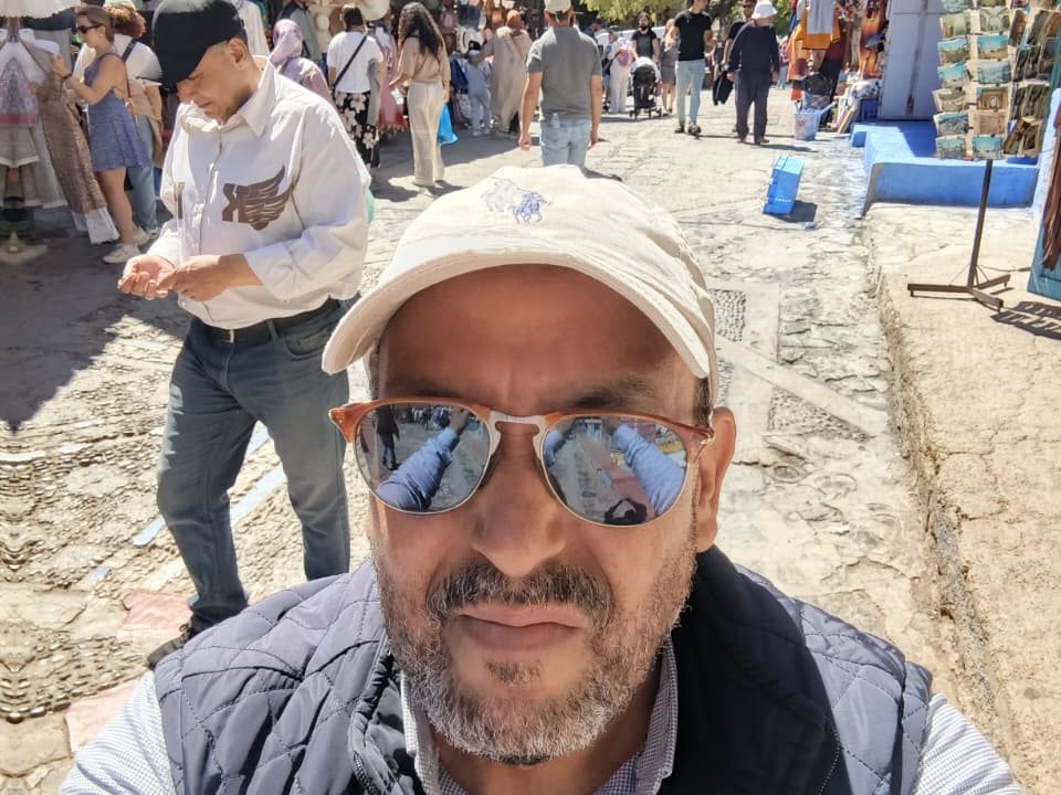 Our guide in the blue streets of Chefchaouen